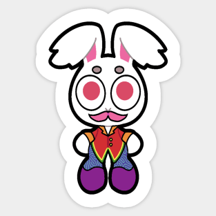 Gilbert Pride Flag Bunny Sticker